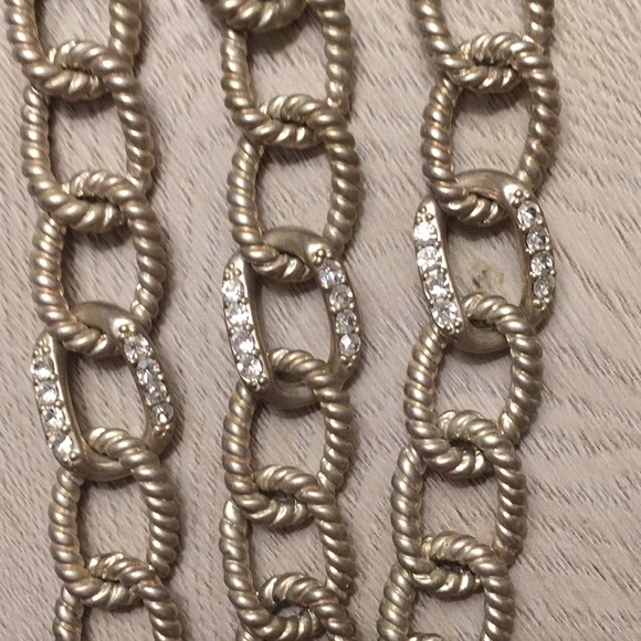 Robert Rose Jewelry Vintage Robert Rose 3 Tier Rhinestone Link